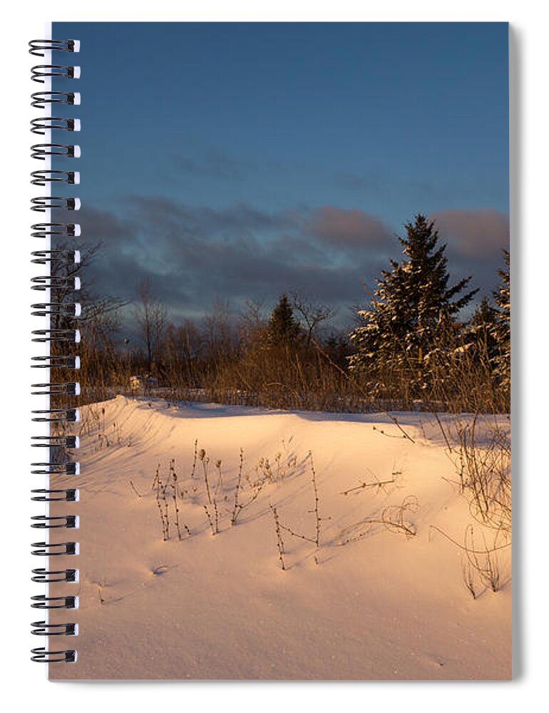 Snow Spiral Notebook featuring the photograph The Morning After the Snowstorm by Georgia Mizuleva