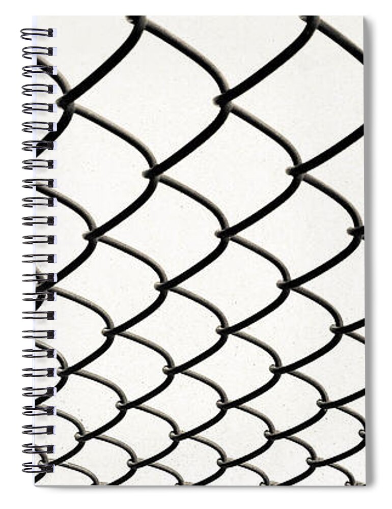Abstract Spiral Notebook featuring the photograph The Net No.8 Vertical Version by Fei A