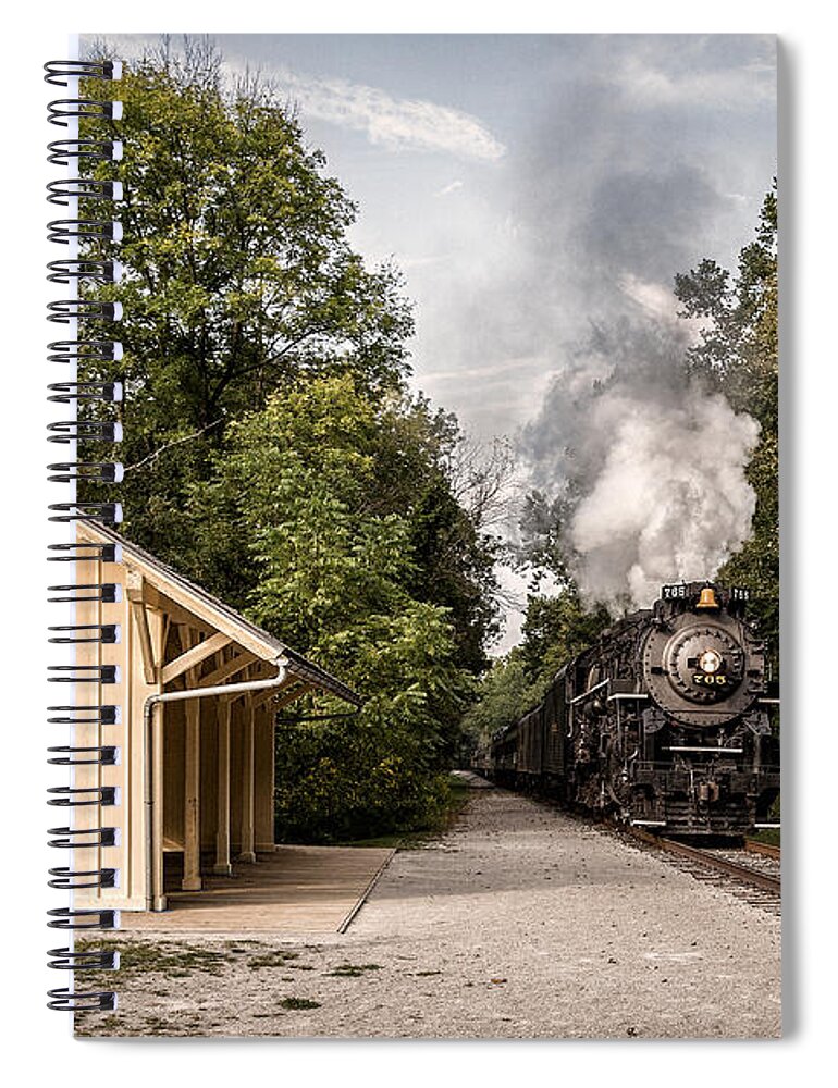 Steam Train Spiral Notebook featuring the photograph The NKP 765 by Dale Kincaid