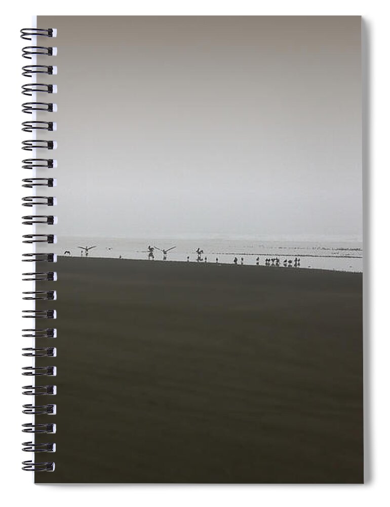 Ocean Shore Spiral Notebook featuring the photograph The No3 Ocean Shores by Marcello Cicchini