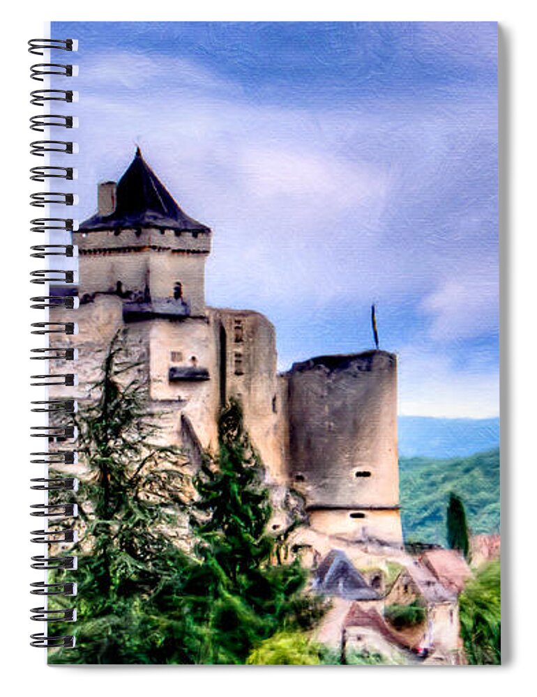 Cathar Spiral Notebook featuring the photograph The old Cathar Stronghold by Weston Westmoreland