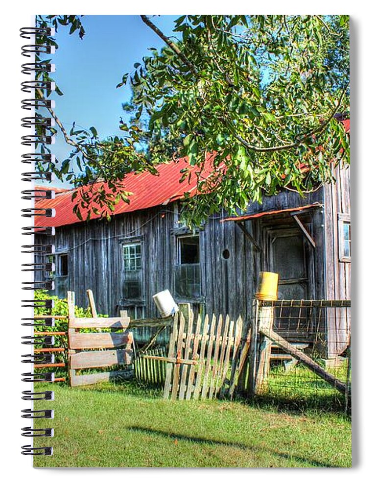 Old Spiral Notebook featuring the photograph The Old Home Place by Lanita Williams