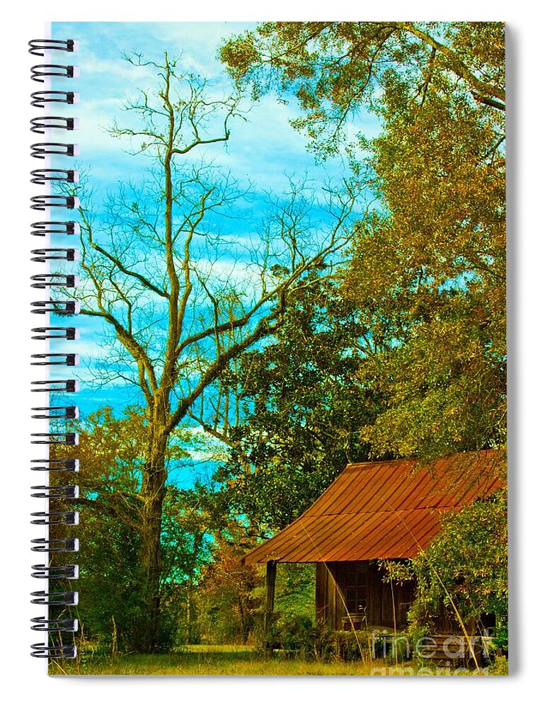 Michael Tidwell Photography Spiral Notebook featuring the photograph The Old Homestead 2 by Michael Tidwell