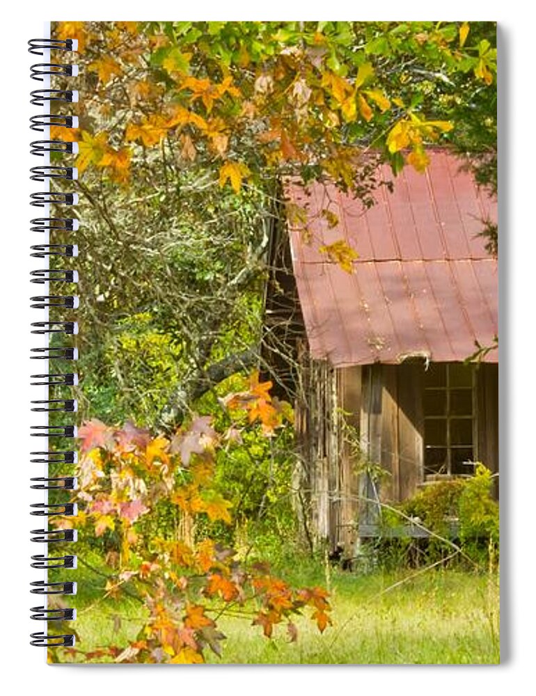 Michael Tidwell Photography Spiral Notebook featuring the photograph The Old Homestead 3 by Michael Tidwell