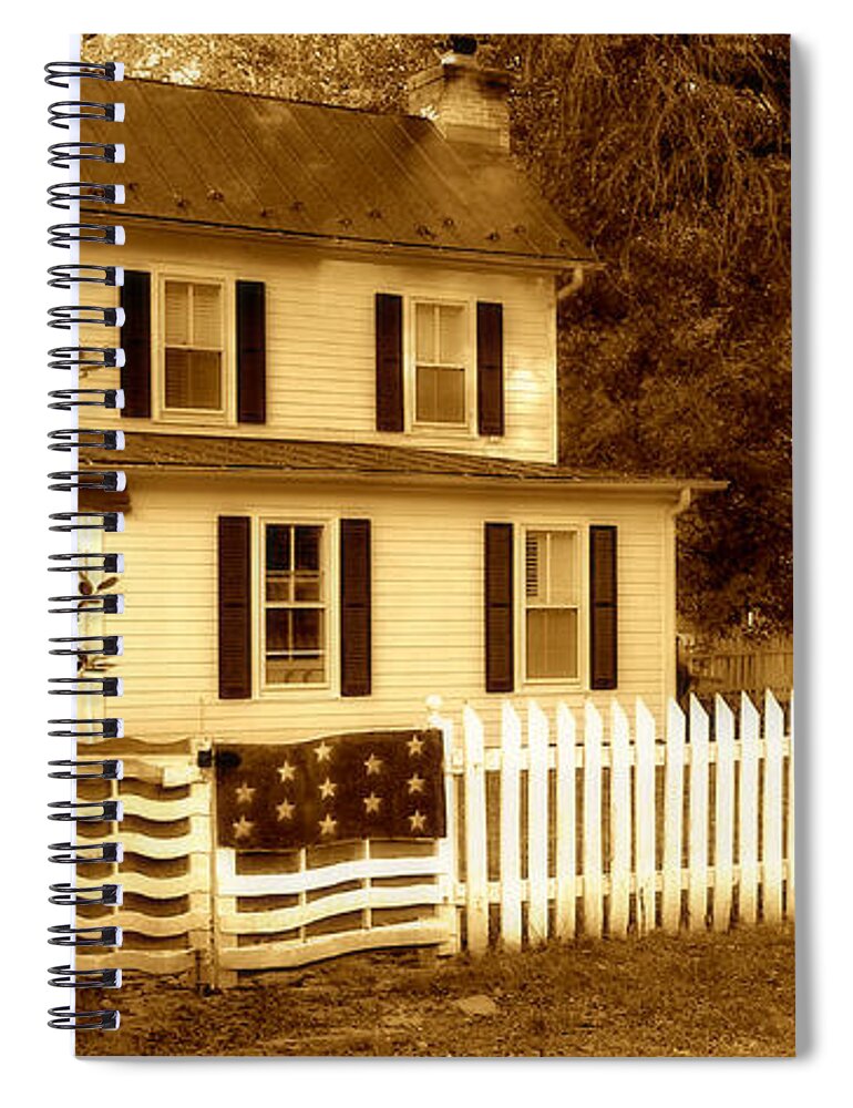 Home Spiral Notebook featuring the photograph The Old Homestead by Jean Goodwin Brooks