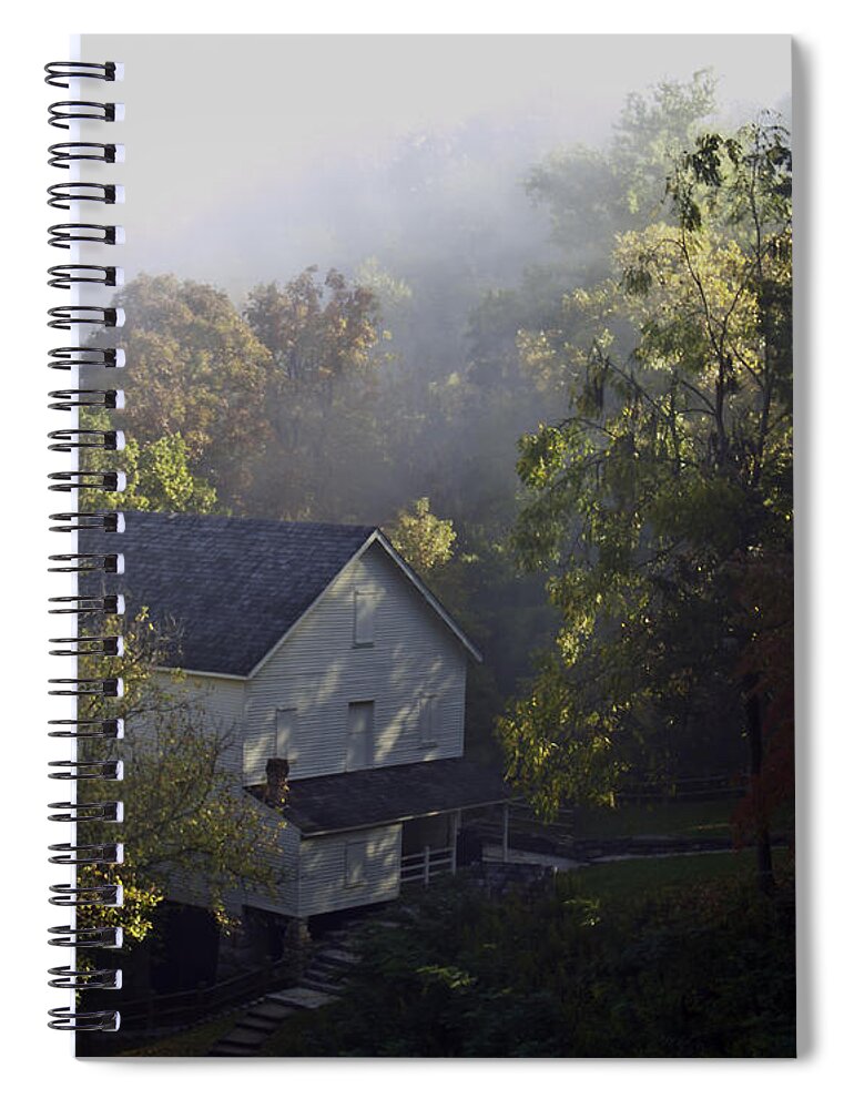 Rural Spiral Notebook featuring the photograph The Old Mill by Ken Frischkorn