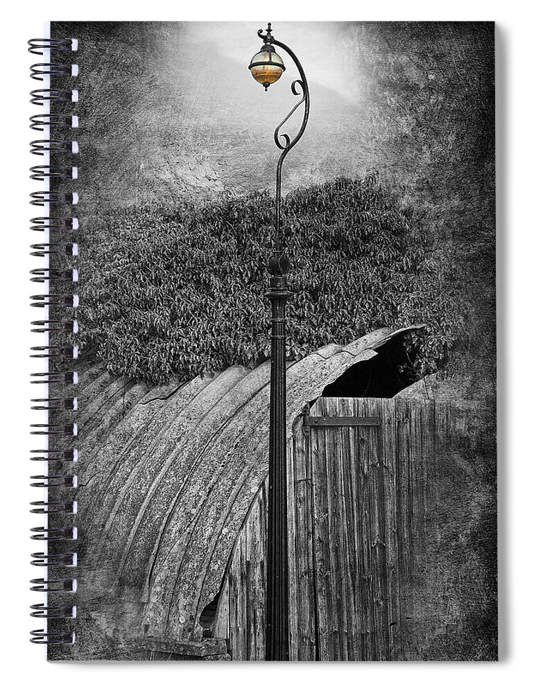 Lamp Post Photographs Spiral Notebook featuring the photograph The Old Standard by David Davies