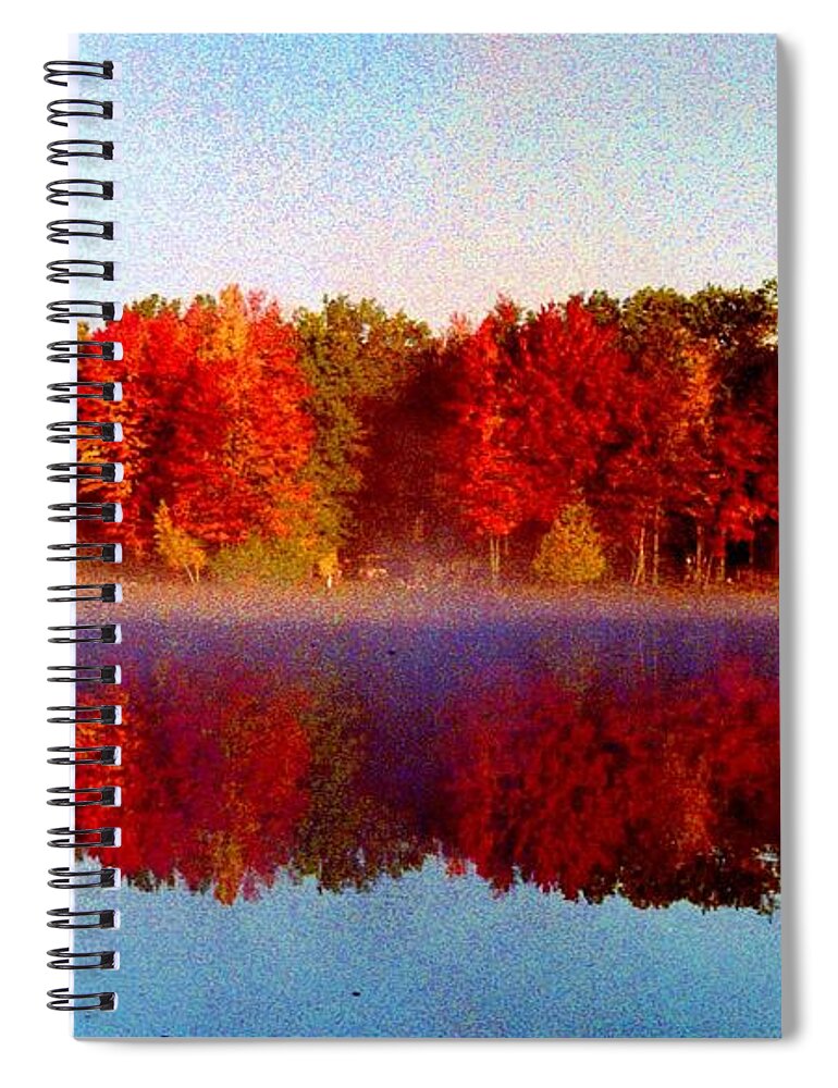 Fog Spiral Notebook featuring the photograph The other side... by Daniel Thompson