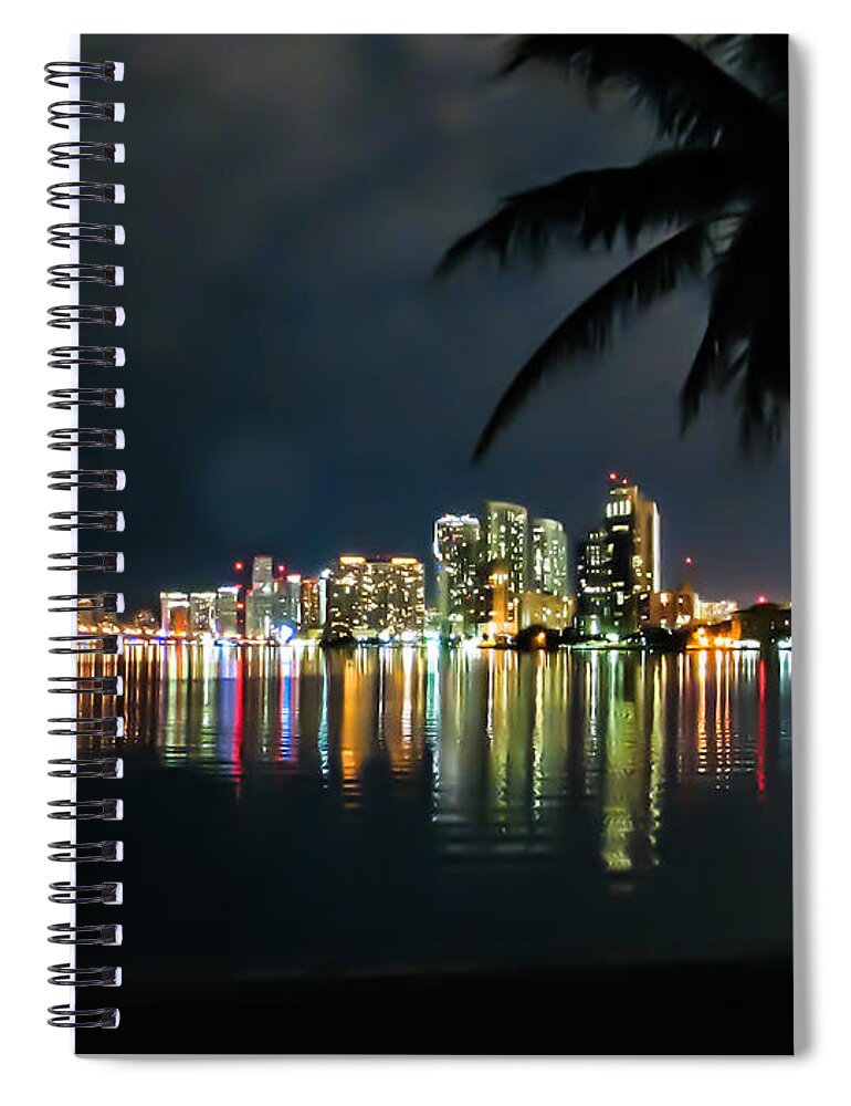 Architecture Spiral Notebook featuring the photograph The Painted City by Rene Triay FineArt Photos