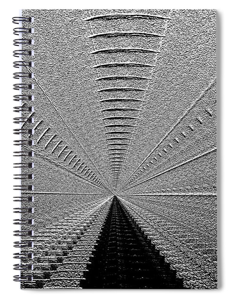 3d Spiral Notebook featuring the photograph The Passage by Nick David