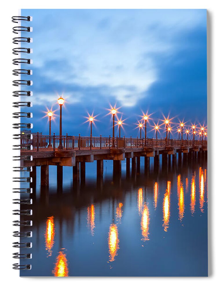 San Francisco Spiral Notebook featuring the photograph The Pier by Jonathan Nguyen