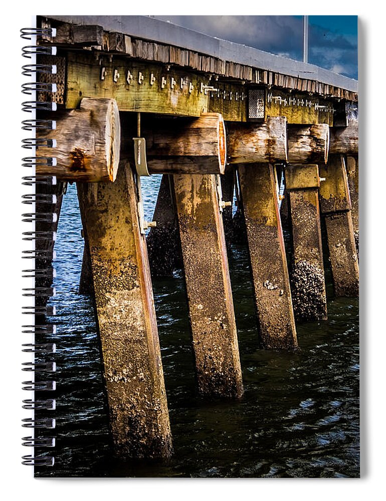 Townsville Spiral Notebook featuring the photograph The Pier by Perry Webster
