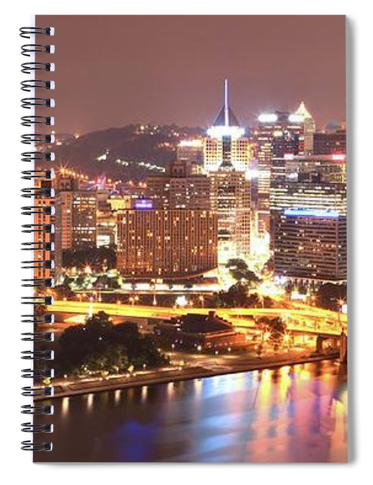 Pittsburgh Spiral Notebook featuring the photograph The Point To Ft. Pitt by Adam Jewell