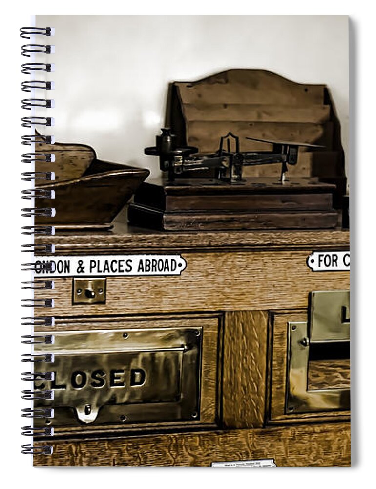 Post Spiral Notebook featuring the photograph The Post by Heather Applegate