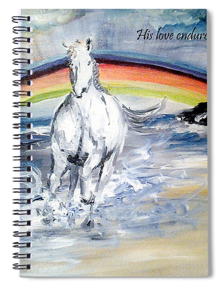 Promise Spiral Notebook featuring the painting The promise by Amanda Dinan