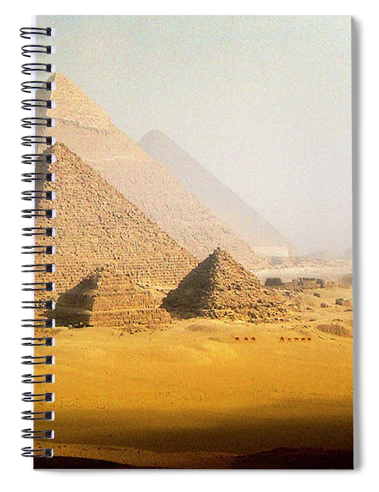 Scenics Spiral Notebook featuring the photograph The Pyramids, Giza, Egypt by Nick Brundle Photography