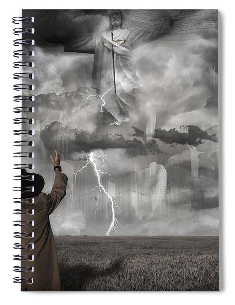 Christianity Spiral Notebook featuring the photograph The Rapture II by Keith Kapple