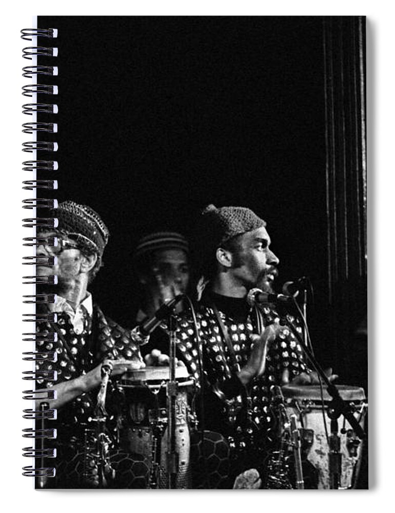 Sun Ra Arkestra Spiral Notebook featuring the photograph The Reed Section 2 by Lee Santa