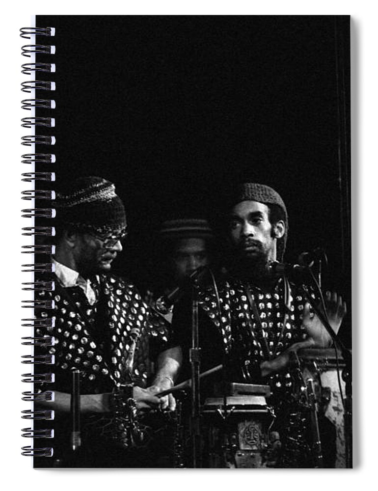 Sun Ra Arkestra Spiral Notebook featuring the photograph The Reed Section by Lee Santa