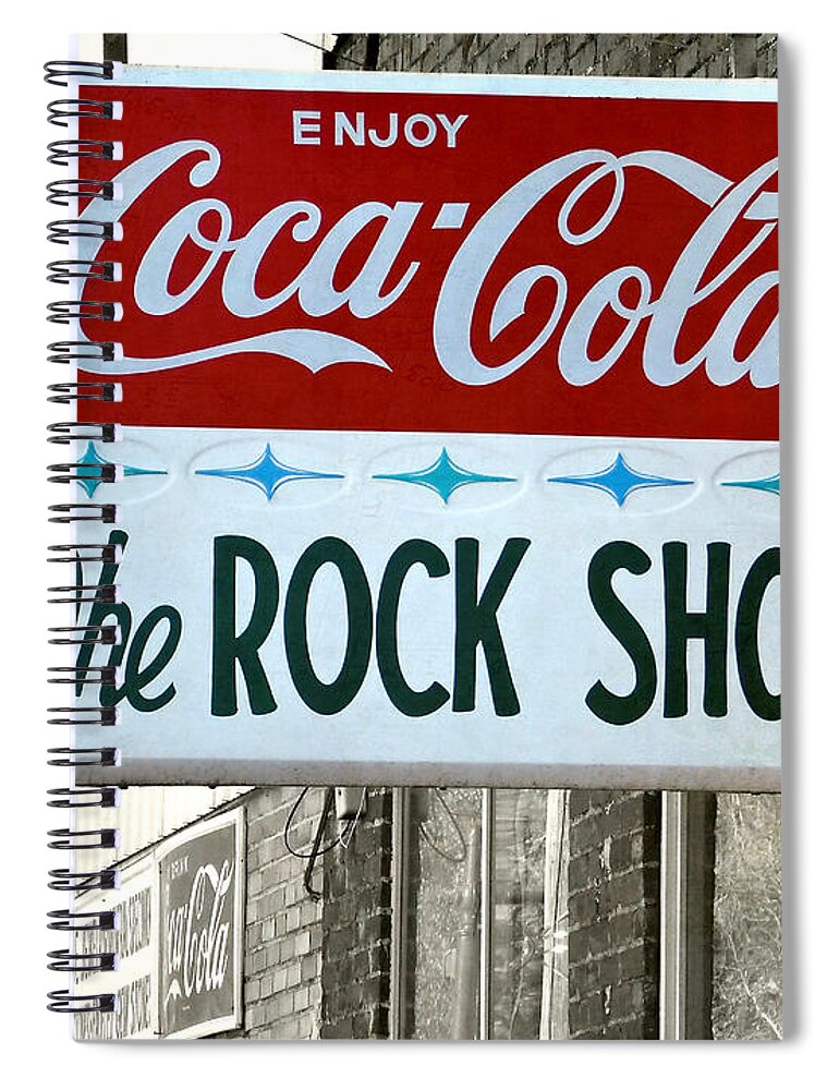 City Spiral Notebook featuring the photograph The Rock Shop by Pete Trenholm