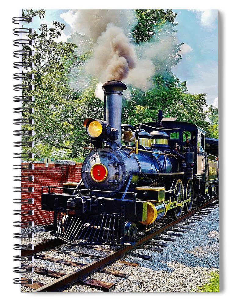 Train Spiral Notebook featuring the photograph The RxR at Greefield Village by Daniel Thompson