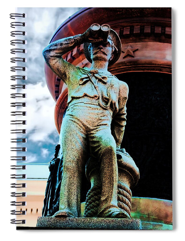 Sailor Spiral Notebook featuring the photograph The Seaman III by Lesa Fine