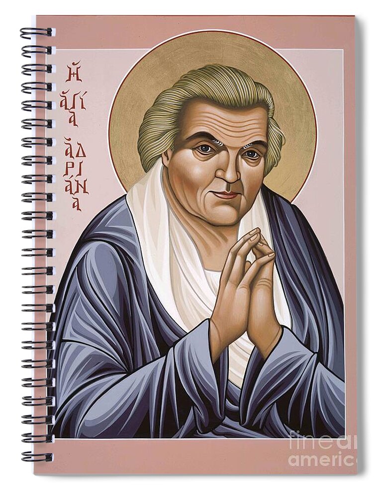 Servant Of God Spiral Notebook featuring the painting The Servant of God Adrienne von Speyr 068 by William Hart McNichols