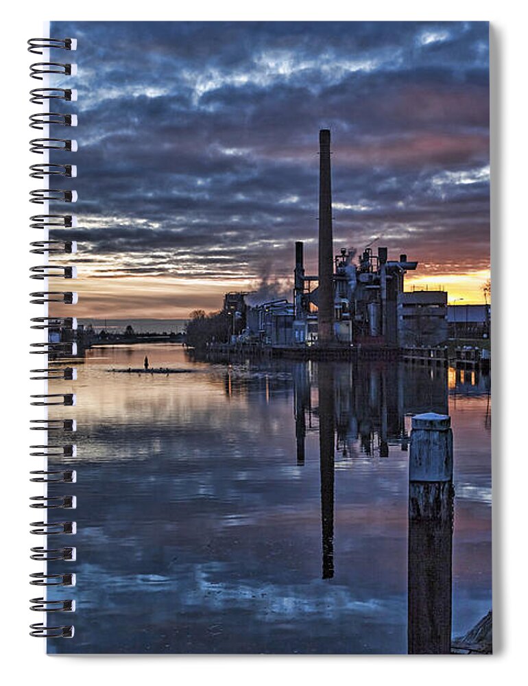 Sunset Spiral Notebook featuring the photograph The sky is crying by Casper Cammeraat