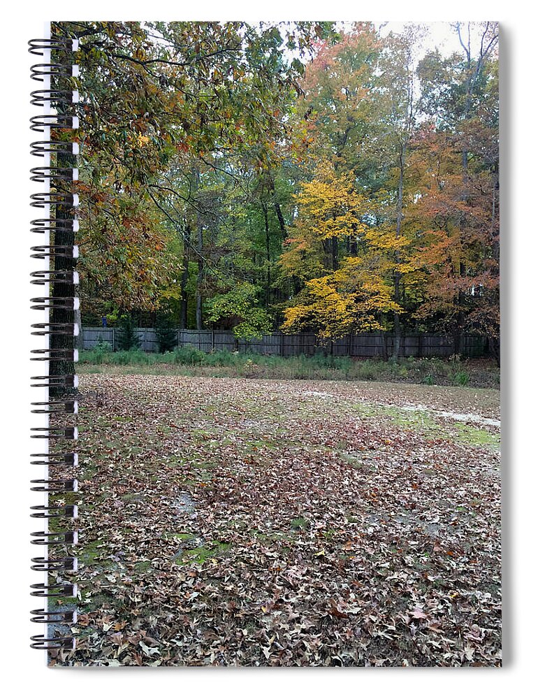 Trees Spiral Notebook featuring the photograph The Start Of Fall by Chris W Photography AKA Christian Wilson