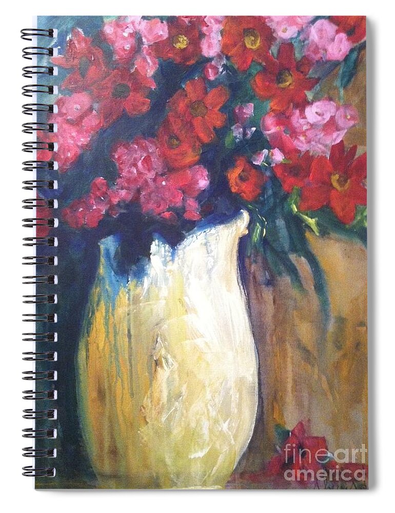 Orchards Spiral Notebook featuring the painting The Vase by Sherry Harradence
