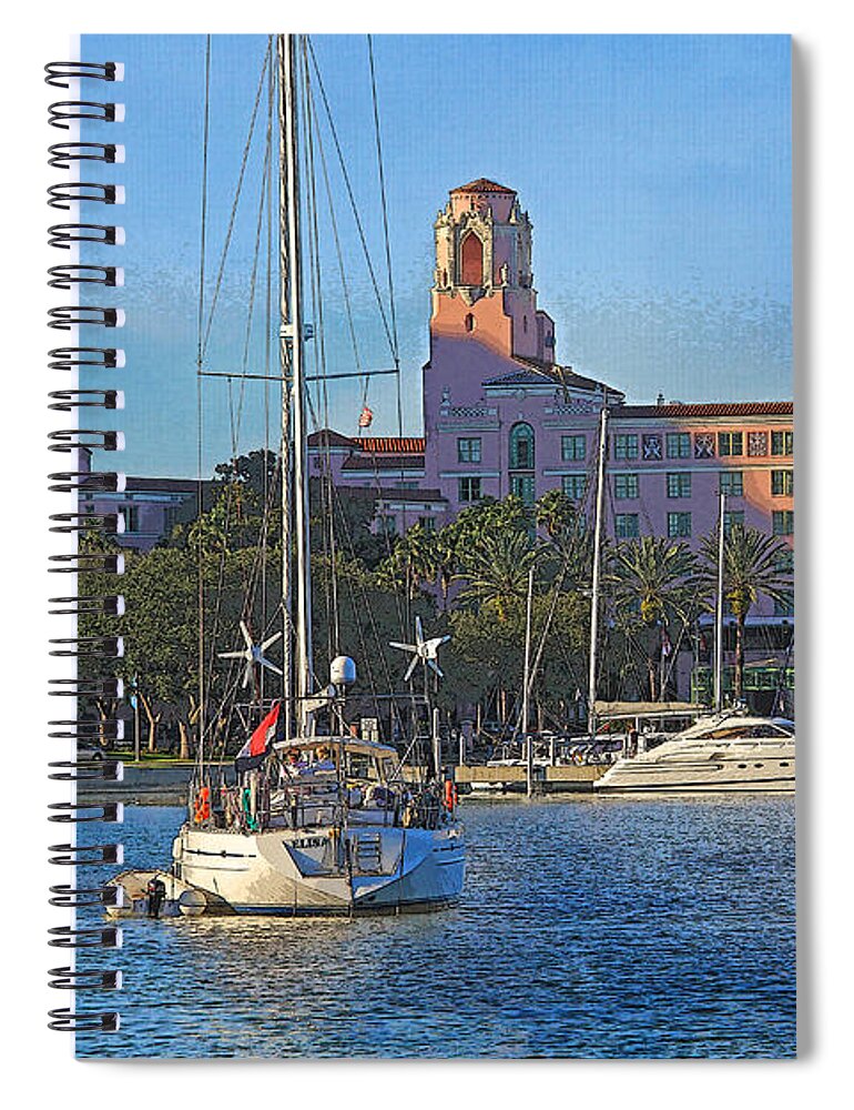 Vinoy Park Hotel Spiral Notebook featuring the photograph The Vinoy Park Hotel by HH Photography of Florida