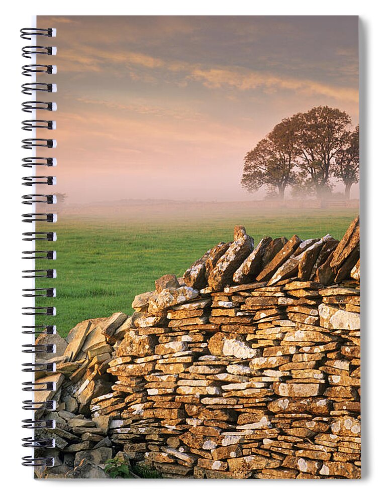 England Spiral Notebook featuring the photograph The Wall by Edmund Nagele FRPS