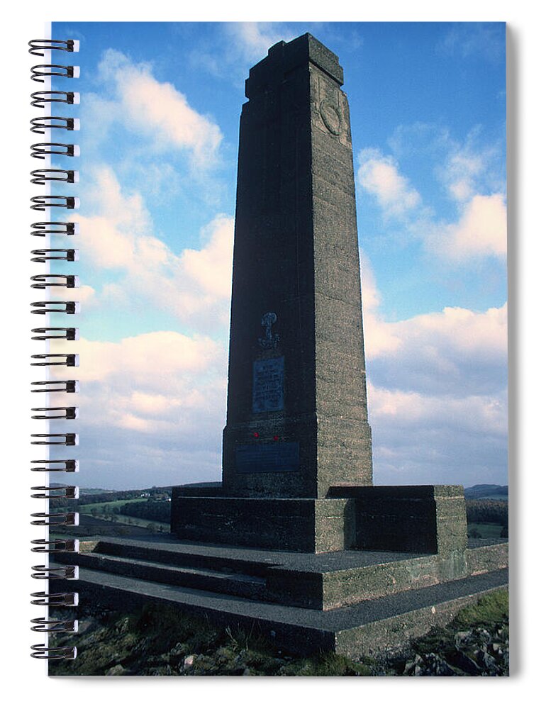 War Spiral Notebook featuring the photograph The War Memorial Bradgate Park Leicestershire by Gordon James