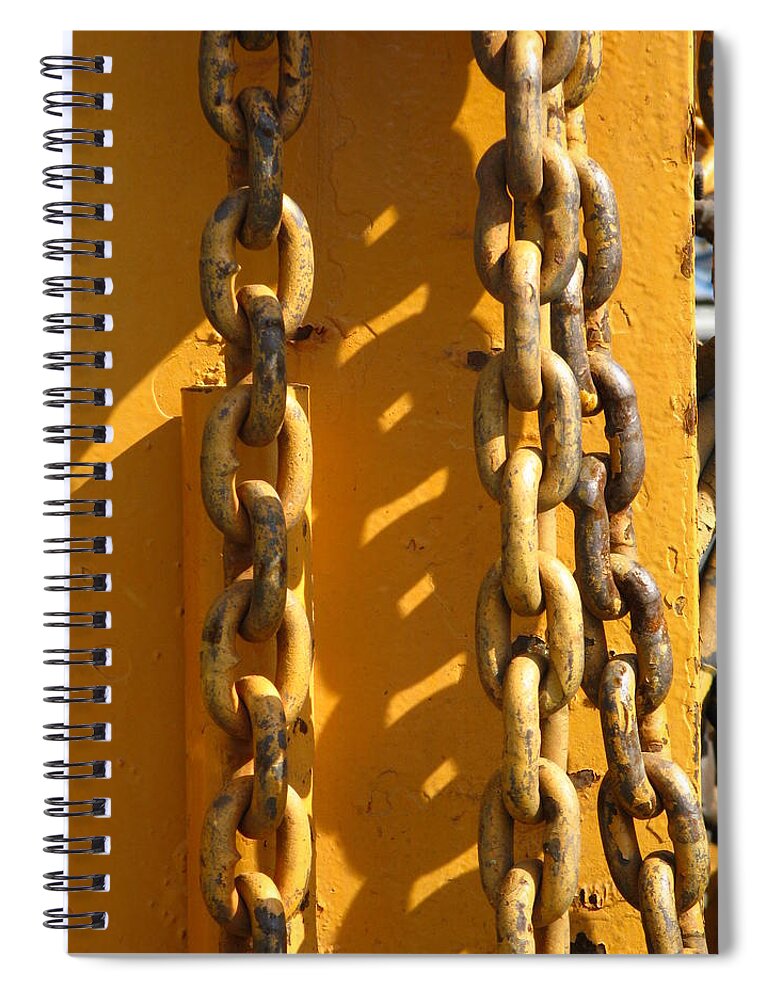 Rust Art Spiral Notebook featuring the photograph The Weakest Link by Bill Tomsa