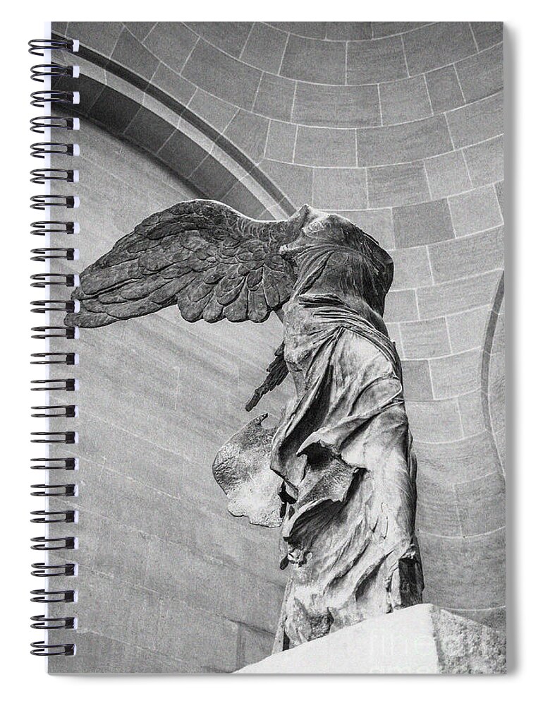Acropolis Spiral Notebook featuring the photograph The winged victory by Patricia Hofmeester