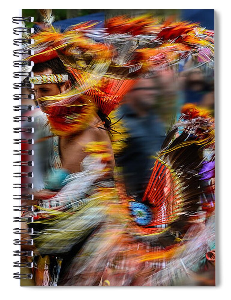 Nanticoke Spiral Notebook featuring the photograph Their Spirit is Among Us - Nanticoke Powwow Delaware by Kim Bemis