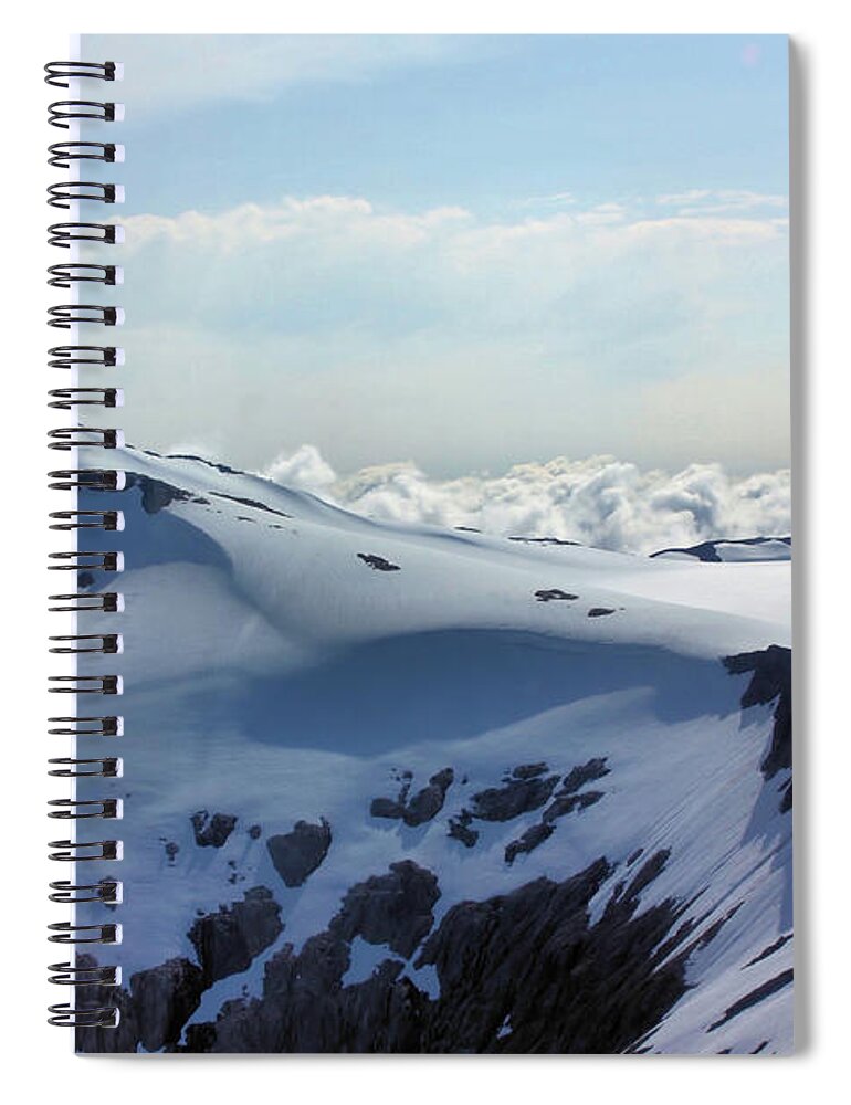 Mendenhall Spiral Notebook featuring the photograph They Stand There by Kristin Elmquist
