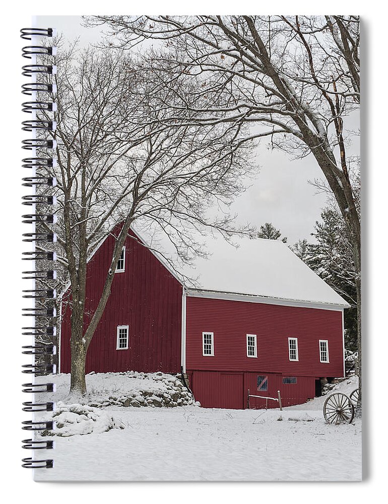 Barn Spiral Notebook featuring the photograph This Old Barn by Jean-Pierre Ducondi