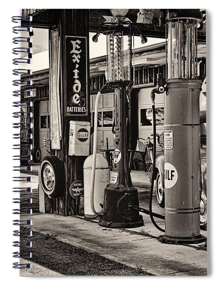 Garage Spiral Notebook featuring the photograph Those Were the Days by Heather Applegate