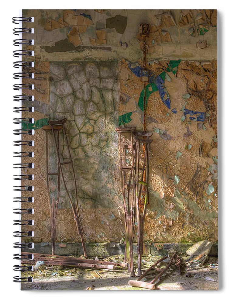 Crutches Spiral Notebook featuring the photograph Thousand Foot Krutch by Rick Kuperberg Sr