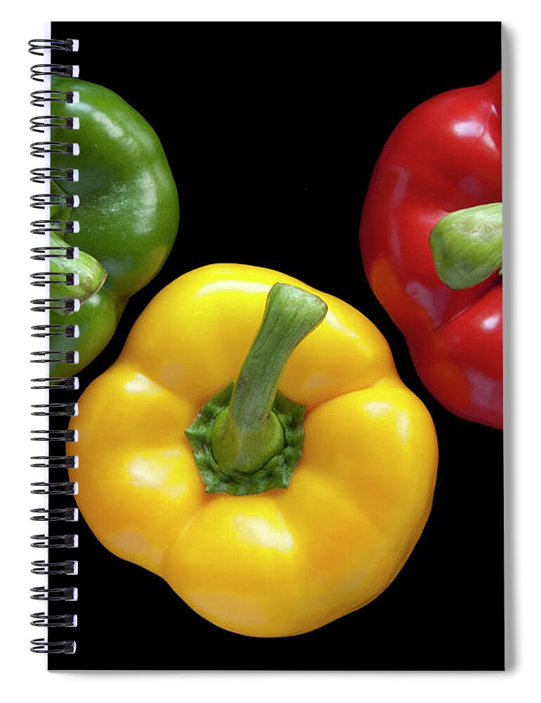 Heiko Spiral Notebook featuring the photograph Three colors by Heiko Koehrer-Wagner