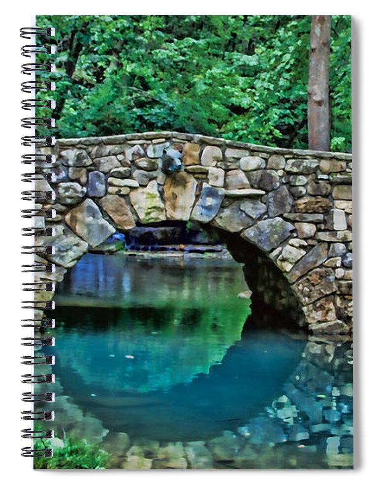 Tunnel Spiral Notebook featuring the photograph Through the Tunnel by Elizabeth Winter