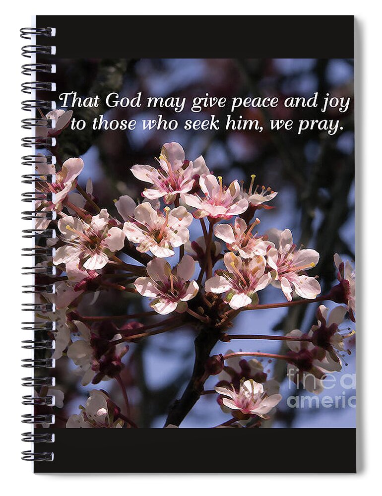 Blossom Spiral Notebook featuring the photograph Thunder Cloud Prayer by Jean OKeeffe Macro Abundance Art