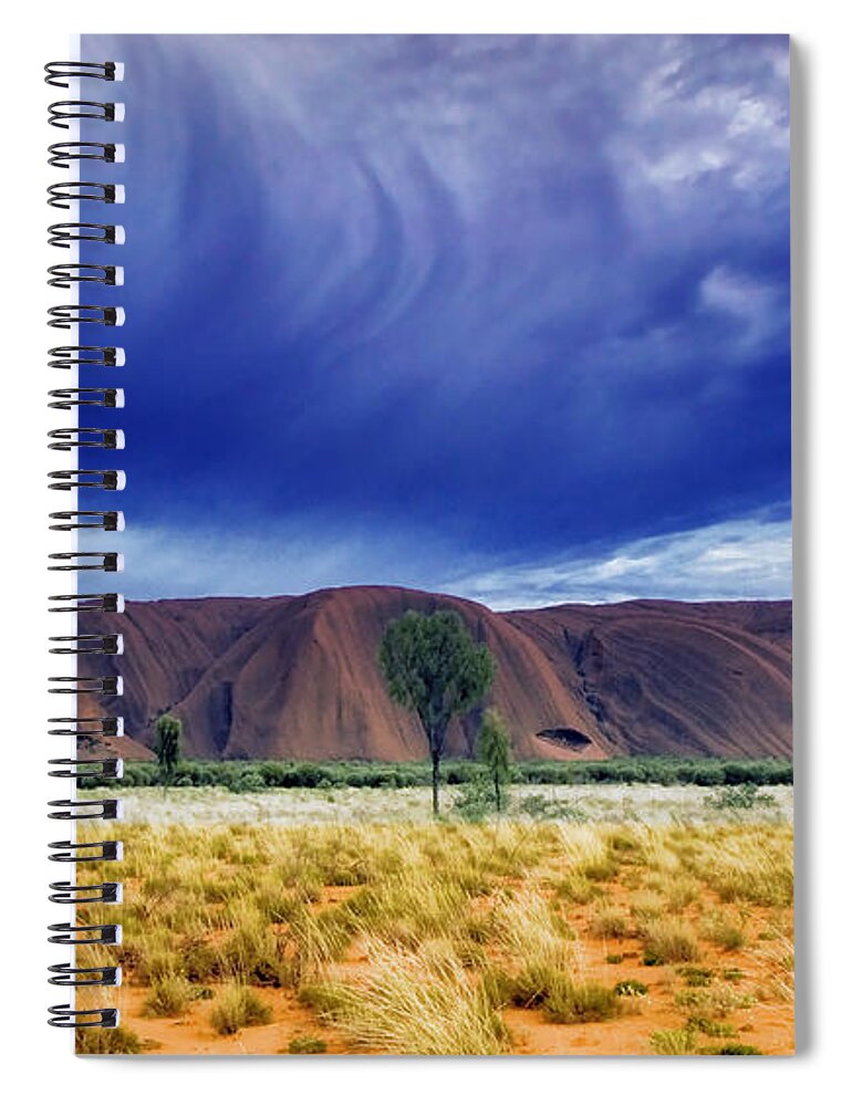 Landscapes Spiral Notebook featuring the photograph Thunder Rock by Holly Kempe