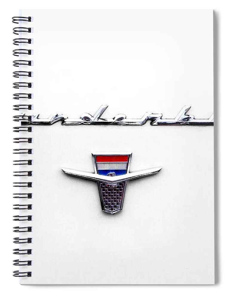 1962 Spiral Notebook featuring the photograph Thunderbird Tag by Jerry Fornarotto