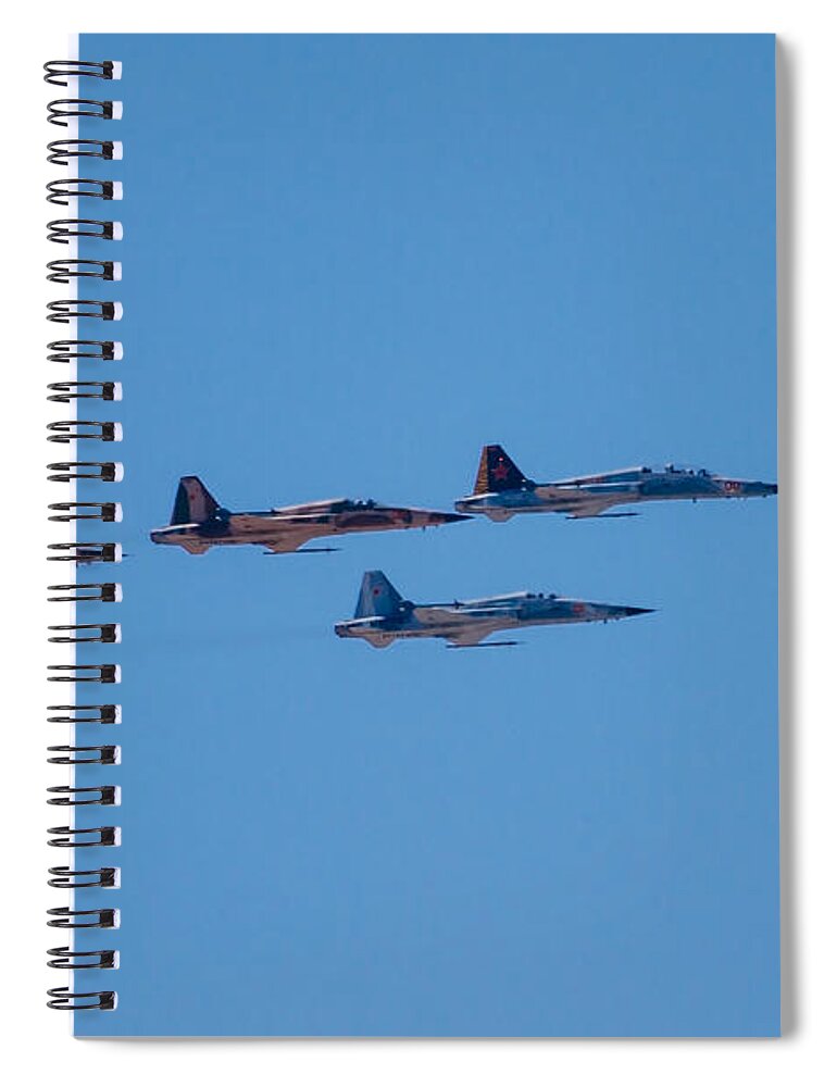 Tiger Ii Spiral Notebook featuring the photograph Tiger II Fly By by Robert Bales