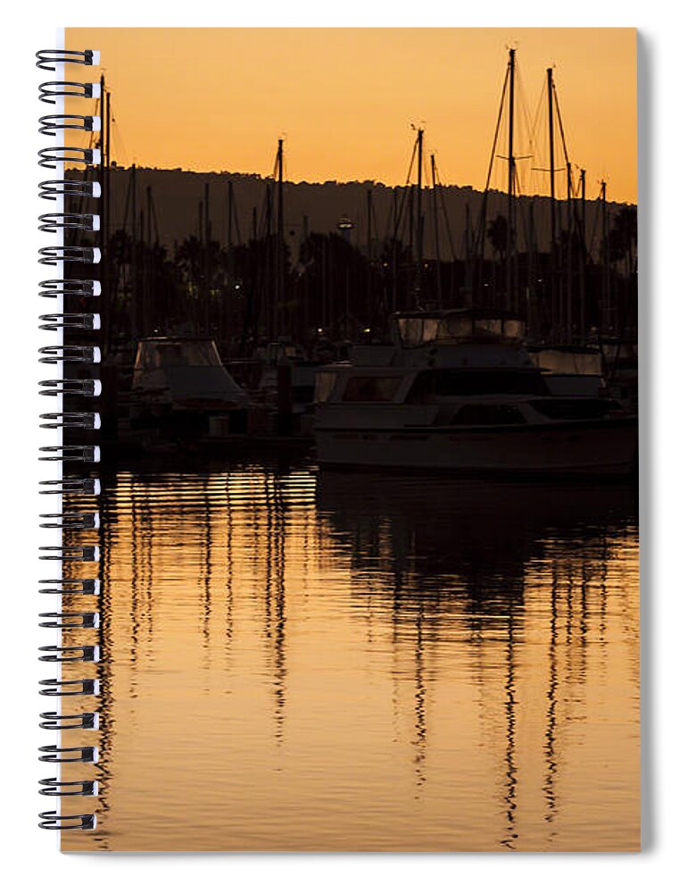 Sunset Spiral Notebook featuring the photograph Timeless Dusks by Denise Dube