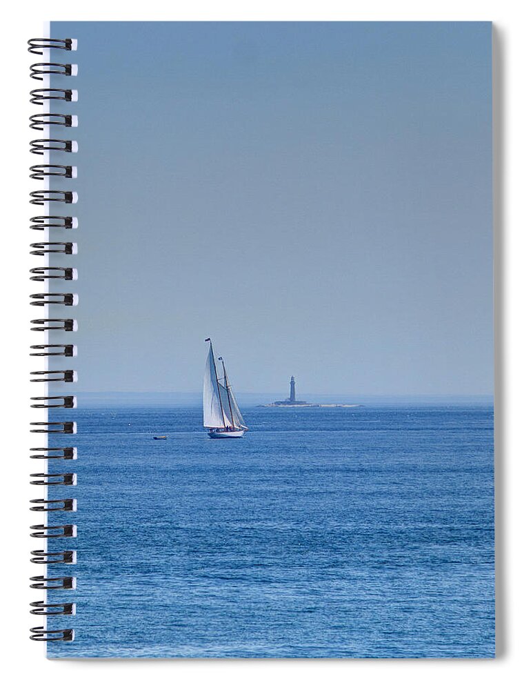 Joshua House Photography Spiral Notebook featuring the photograph To that far shore by Joshua House