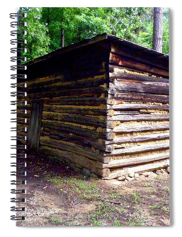 Country Landscape Spiral Notebook featuring the photograph Tobacco Barns NC USA by Kim Galluzzo