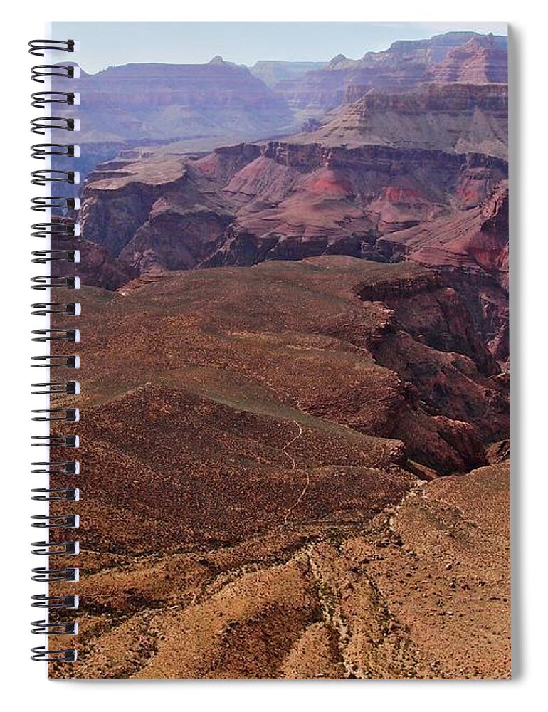 Tranquility Spiral Notebook featuring the photograph Tonto Plateau And Colorado Rivers by Photograph By Michael Schwab